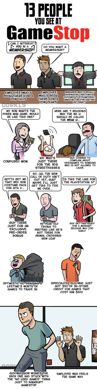 Illustration for article titled These Are The 13 Types Of People You Meet At Gamestop